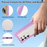 For Samsung S24 S25Ultra Case Luxury 3 in 1 PC+TPU Rugged Matte Bumper Shockproof Phone Case for Galaxy S24 Plus S24U Cover Capa