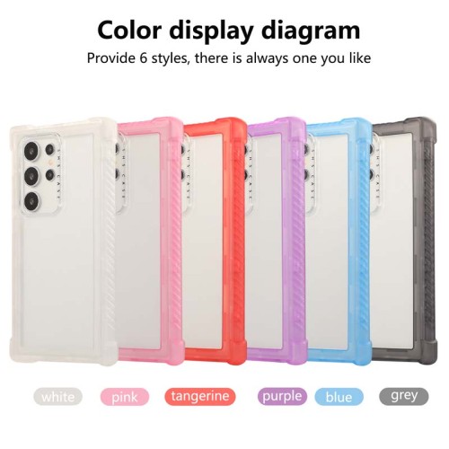For Samsung S24 S25Ultra Case Luxury 3 in 1 PC+TPU Rugged Matte Bumper Shockproof Phone Case for Galaxy S24 Plus S24U Cover Capa