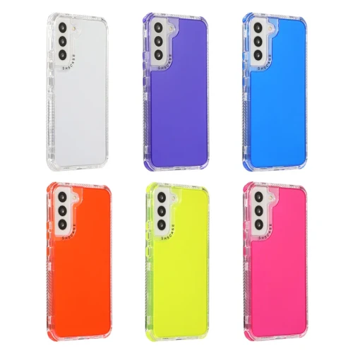 Fantacy 3 in 1 Solid Color Armor Case For Samsung A01 A02 A03 A04 A05 A10 A11 A12 A13 A14 A15 A20 A21 A22 A23 A24 A25 A31 A32 A33 A34 A35 A51 A52 A53 A54 A71 A72 A73 4G 5G Defender Rugged Cover