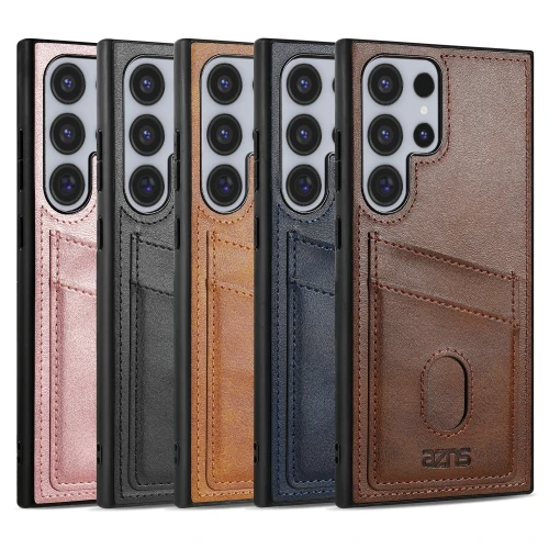 Vertical Cards Solt Wallet Leather Case For Samsung Galaxy S25 S24 Ultra S23 Plus S22 S21 S20 Shockproof Cover