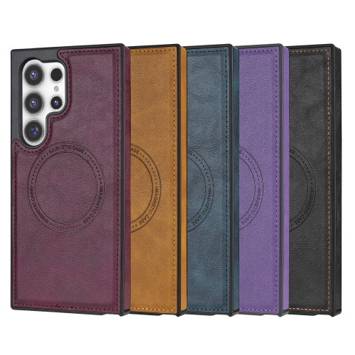 Matte Leather Phone Case For Samsung Galaxy S24 Ultra S23 FE S22 Plus S21 FE A13 A14 A52 A53 A54 Busines Cover