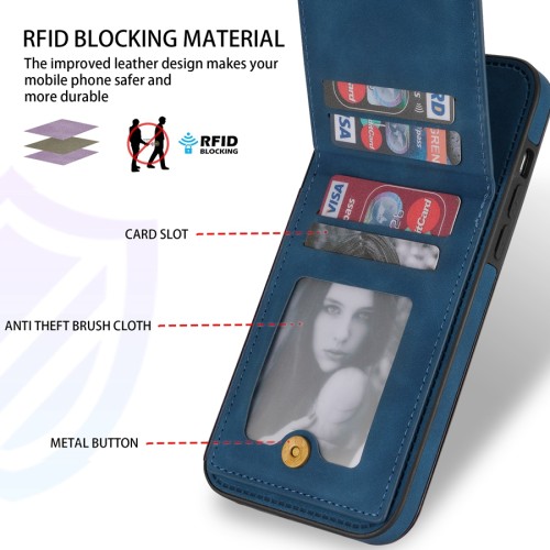 Top And Bottom Open Side Wallet Leather Case For Samsung S25 S24 S23 S22 S21 S20 Note 20 Ultra A12 A13 A14 A51 A52 A53 A54  