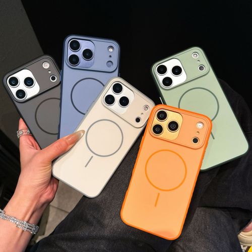 High Quality Magnetic Frosted Mobile Phone Case for iPhone for iPhone 17 16 15 14 Pro Max Shockproof Cover Back Anti-slip Shell