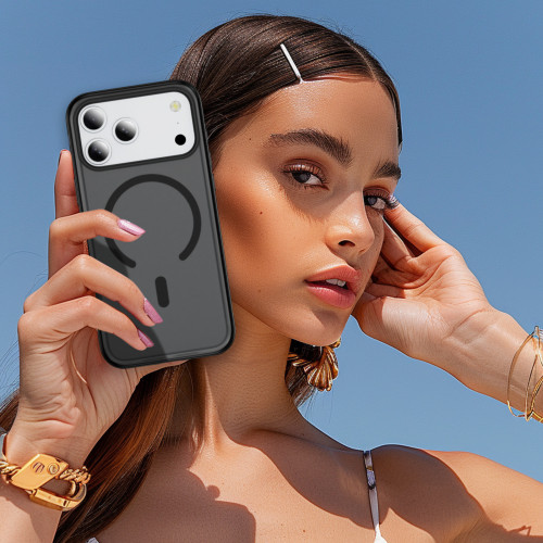 Luxury Magnetic For Magsafe Wireless Charging Phone Case For iPhone 17 Air 16 15 14 13 12 Pro Max Plus Matte Skin Feel Cover