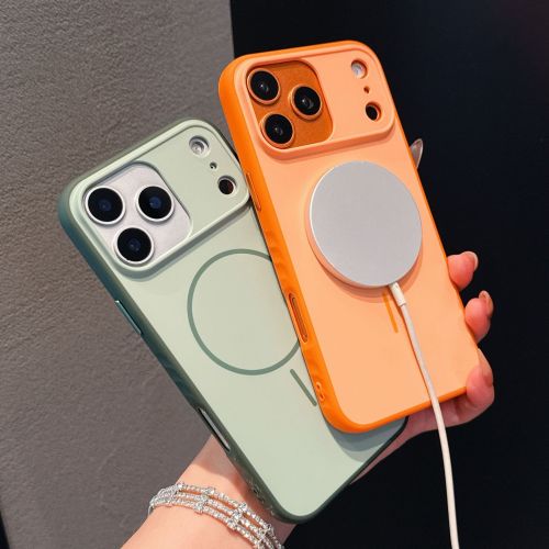 High Quality Magnetic Frosted Mobile Phone Case for iPhone for iPhone 17 16 15 14 Pro Max Shockproof Cover Back Anti-slip Shell