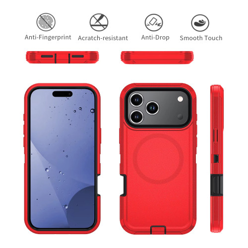 Armor Shockproof Defender Cover For iPhone 11 12 13 14 15 16 17 Air Plus Pro Max For Magesafe Magnetic Wireless Charge Case