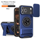 Rugged Shockproof Funda for iPhone 17 Air 16 13 14 15 Pro Max Case Armor Rotatable Camera Lens Cover Ring Stand Capa Funda