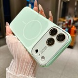 Original Liquid Silicone Matte Case for iPhone 17 16 15 Pro Max 17Pro For MagSafe Magnetic Lens Protection Soft Shockproof Cover