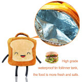 CZYY Insulated Lunch Bag Tote Cute Toast Design, Washable and Freezable Best School Lunch Box for Toddlers & Kids