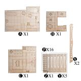 D&D Tavern Terrain Wood Laser Cut 3-Level Fantasy Inn Battle Map with 1  Grid for Dungeons and Dragons, Warhammer 40k and Other Tabletop RPG