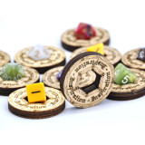  D&D 5E Inspiration Coin Tokens Laser Cut Wood (Set of 9) Perfect for Pathfinder, RPG and Board Game 