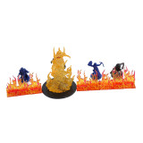 D&D Wall of Fire Miniature (Set of 8) Spell Effects Flame Terrain for Dungeons and Dragons, Pathfinder and Other Tabletop RPG