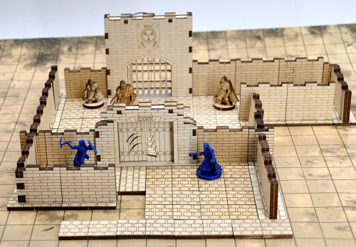 D D Dungeon Brick Walls Set Of 12 Wood Laser Cut 2 X 1 3d