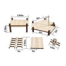 CZYY D&D Modular Bridge, Dock, Walkway Expansion Set 7PCS Wood Laser Cut Dungeon Terrain for Pathfinder, Dungeons & Dragons and Other Tabletop RPG