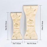 Purl Bracelet Loop Maker 2PCS Mini Tapestry Loom Board Wood Laser Cut, Lightweight and Portable - Easy Weaving Tool Kit for Knitting Lovers