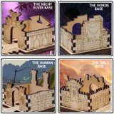 Ludo Strategy Board Game - 3D Wow Major Cities Map Inspired Board with Pegs & Dice, Wood Laser Cut - Perfect for Family Game Night or Party