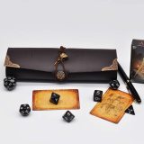 D&D Spellbook Card Holder Faux Leather Spell & Monster Cards Binder with 54 Custom Player Cards Perfect for Caster