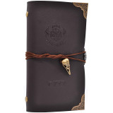 D&D Campaign Journal A6 Notebook with Embossed PU Leather Cover and 80 Blank Pages Great RPG Notepad for GM & Player