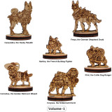 Dungeons and Doggies Miniatures Set of 18 Wood Laser Cut Fantasy D&D Doggy Mini for Animal Adventures