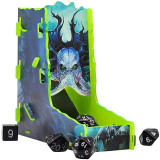 D&D Flat-Pack Dice Tower Acrylic Full Printed Cthulhu Portable Dice Roller