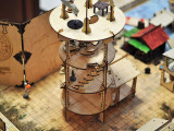 D&D 3D Mage's Tower Battle Map 4-Level 16 Inches Tall Wood Laser Cut with 1  Grid Wargaming Terrain for Dungeons & Dragons, Pathfinder, Warhammer or Other Tabletop RPG