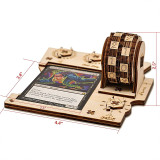 MTG Commander EDH Command Zone Tray with Life Counter Wooden Compatible with Magic The Gathering