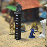 Flying Miniature Combat Riser Set of 2 Acrylic Rod with Numbers Flight Stand Platform for D&D, Pathfinder, Dungeons and Dragons, Warhammer and Tabletop RPG