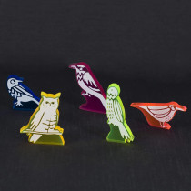 Bird Action Tokens Set of 40 Acrylic Laser Cut Birds Markers Upgraded Accessories for Wingspan