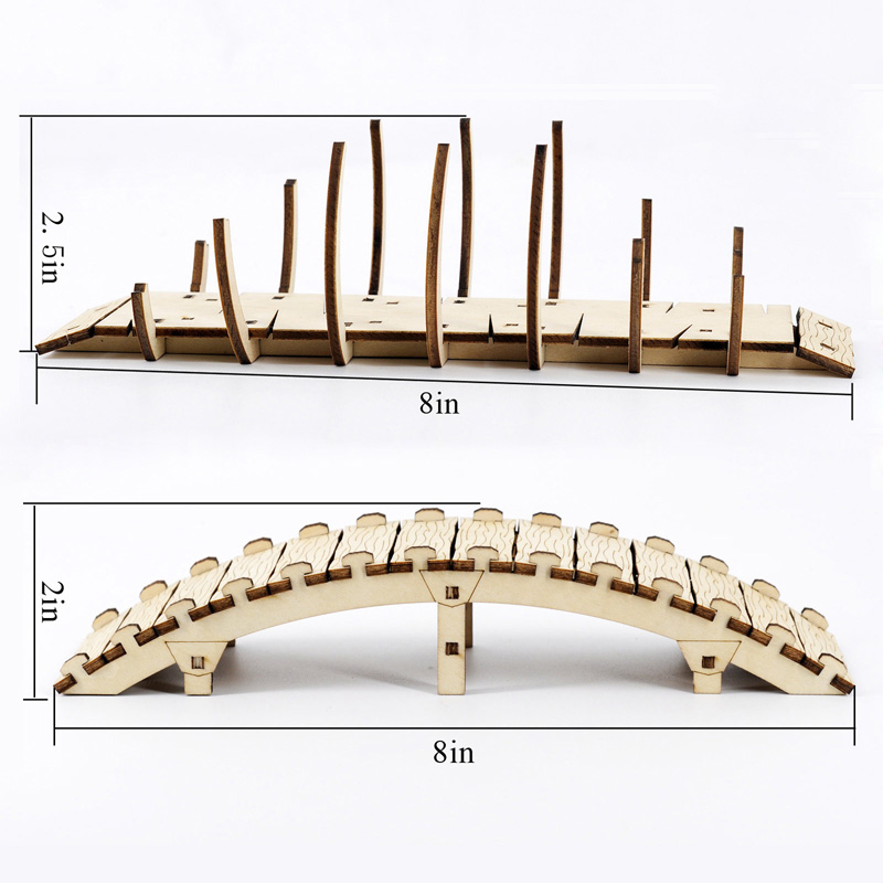 DND Arched Bridge & The Bone Bridge Miniature Set of 2 Wood Laser Cut  Tabletop Gaming Scatter Terrain for Dungeons and Dragons, Age of Sigmar,