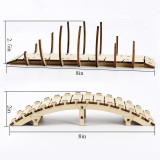 DND Arched Bridge & The Bone Bridge Miniature Set of 2 Wood Laser Cut Tabletop Gaming Scatter Terrain for Dungeons and Dragons, Age of Sigmar, Pathfinder and War Games