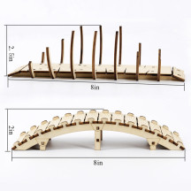 DND Arched Bridge & The Bone Bridge Miniature Set of 2 Wood Laser Cut Tabletop Gaming Scatter Terrain for Dungeons and Dragons, Age of Sigmar, Pathfinder and War Games