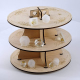 Pressure Pot Dice Rack Wooden Easy-Assemble Shelves, Pressure Pot Stand Perfect for Dice Making