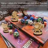 DND Fantasy Miniatures 14 Cute Character Classes Set 2.5D Wood Laser Cut Figures 28mm Scale Perfect for Dungeons and Dragons, Pathfinder and Other Tabletop RPG