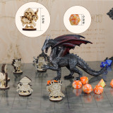 DND Fantasy Miniatures 14 Cute Character Classes Set 2.5D Wood Laser Cut Figures 28mm Scale Perfect for Dungeons and Dragons, Pathfinder and Other Tabletop RPG
