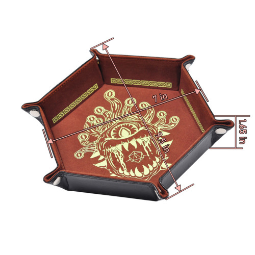 rogueDIV Folding PU Leather Dice Rolling Tray Dice Holder Game Box for D&D,RPG,Table Games or Desktop Phone Key Storage Geometric Unicorn 6.2x6.2 in rogueDIV Folding PU Leather Dice Rolling Tray Dice Holder Game Box for D&D,RPG,Table Games or Desktop Phone Key Storage Geometric Unicorn 6.2x6.2 in