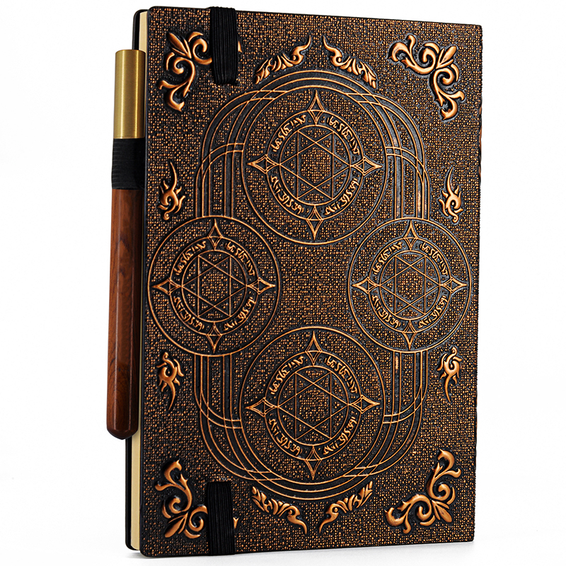 192 Blank Pages A5 Notebook Great RPG Notepad for GM & Player DND Campaign Journal with 3D Cthulhu Embossed Leather Cover