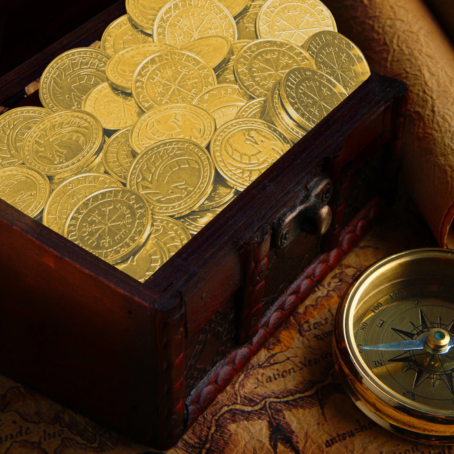 DND Metal Coins 1 pcs Gaming Tokens Pirate Treasure Accessories