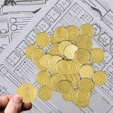 DND Metal Coins 1 pcs - Gaming Tokens, Pirate Treasure, Accessories & Props for Board Games, Dungeons and Dragons, Tabletop RPGs and LARP
