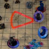 Upgraded D&D Condition Rings 96 Status Effect Markers with Color Printing in 24 Conditions & Spells, and with Magic Book Storage Box Ideal Tabletop RPG Gift for DM or Player