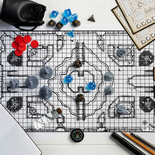 beschermen Historicus Kardinaal DND RPG Gaming Mat Silicone Battle Board Double-Sided Square & Hex 23 x35 -  Foldable and Rollable - Perfect for Dungeons Dragons, Pathfinder and Role Playing  Game - CZYY