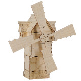 DND Medevial Windmill Wood Fantasy Village Tabletop Terrain 28mm Scenery for Dungeons and Dragons