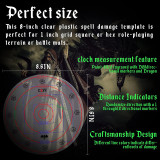 Upgraded Spell AOE Damage Template Extra Large to 30' Cube & 30' Cone, Transparent Acrylic D&D Area Effect Marker with Gift Box - Perfect Tabletop RPG Gaming Accessories, Tools for Dungeons and Dragons, Pathfinder and other TTRPGs