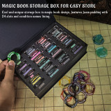 Upgraded Condition Rings 96 PCS Status Effect Markers in 24 Conditions & Spells Magic Book Storage Box Great DM Tool for Dungeons & Dragons, Pathfinder, D&D and RPG Miniatures