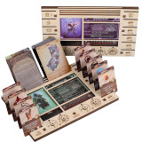 Gloomhaven/Frosthaven Player Character Dashboard with HP & XP Dial Trackers Set of 2 Birch for Saving Your Table Space