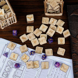 D&D Tabletop Game Tokens Wood Laser Cut Fantasy RPG Hero and Monster Token Set of 110 Pieces Perfect for Dungeons & Dragons and Pathfinder