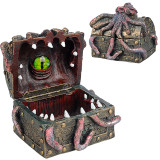 DND Mimic & Octopus Chest Box Medieval Resin Cthulhu Dice Storage Case Perfect for Dungeons and Dragons, Board Game, Tabletop RPG and Gaming Accessories