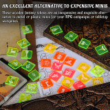 D&D Tabletop Game Tokens Acrylic Laser Cut Fantasy RPG Hero and Monster Token Set of 110 Pieces