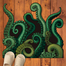 CZYY Cthulhu Tentacles Bath Mat Microfiber Water Absorbent Octopus Rug Anti-Slip Backing 27.5 x23.6  - Unique Gift & Decor for Tabletop RPG Gamers