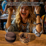 CZYY Roulette Dice - 7-in-1 Metal Spinner Dice Set, Unique Spinning Dice, Desk Fidget Gadget - Cool DND Role Playing Dice, Gift & Accessories for D&D, Tabletop RPG, Board Game