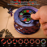 CZYY Roulette Dice - 7-in-1 Metal Spinner Dice Set, Unique Spinning Dice, Desk Fidget Gadget - Cool DND Role Playing Dice, Gift & Accessories for D&D, Tabletop RPG, Board Game
